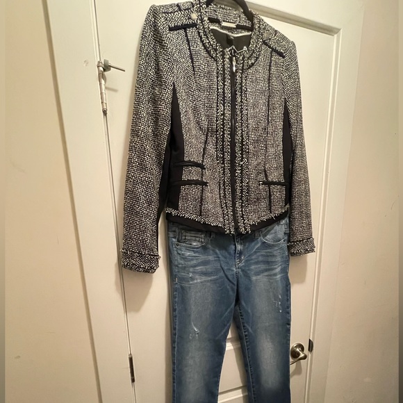 White House Black Market Tweed Blazer Women’s Size 10 - Picture 4 of 4